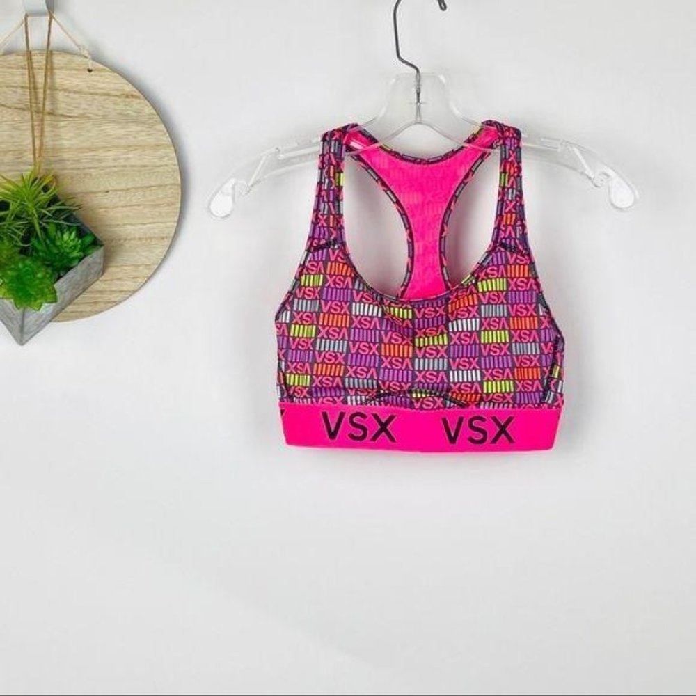 VSX Multi Color Sports Bra Size Small - Picture 3 of 4